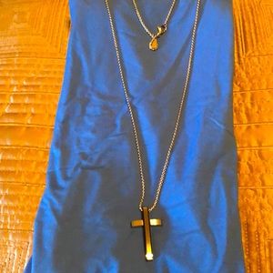 Men’s He Rocks Modern Cross Pendant